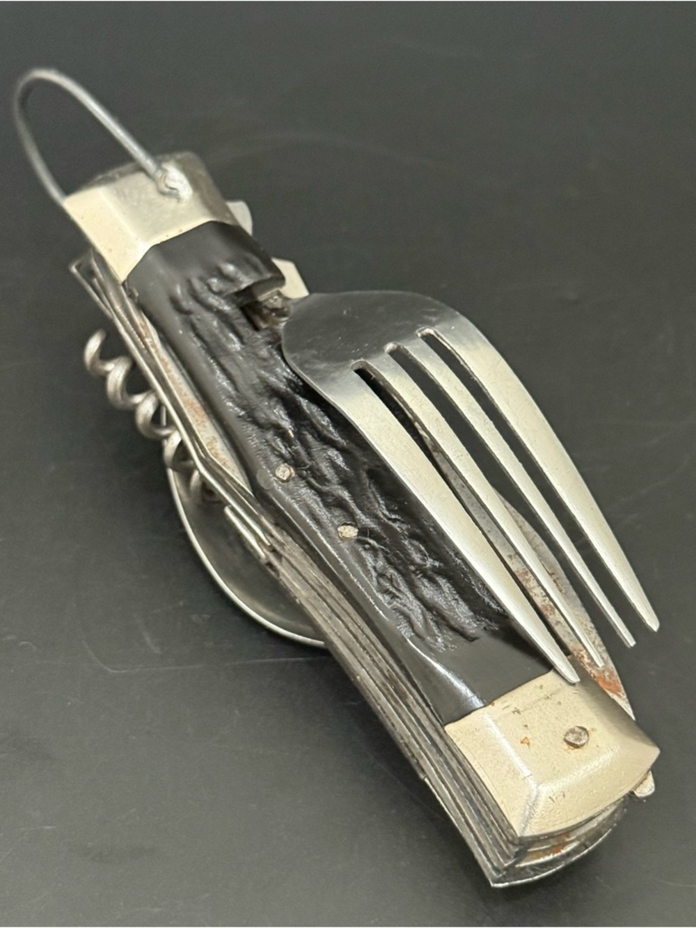 Vintage Japanese Multi-function Utensils Hobo Folding Knife Camping Tools JAPAN - Picture 4 of 16